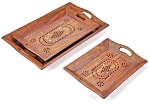 Wholesale Wooden Tray Set