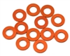 3x6x0.5mm Precision Aluminum Shims, Orange, (12 pcs) 1UP80352