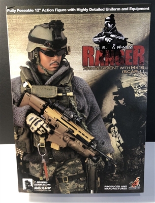 Rare Hot Toys U.S. Army Ranger 75th Ranger Regiment with MK16 Scar-L - 72095