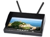 5.8Ghz 4 bands 12 channels HD 800*480p 7" Monitor Dual Receiver Built-in battery And Auto Search Channel