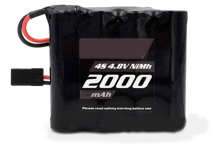 2000mAh 4S 4.8V NiMH Battery with JR Connector