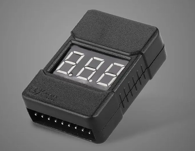 Lipo Battery Voltage Tester / Low Voltage Buzzer Alarm 1-8S