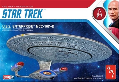 AMT Star Trek U.S.S. Enterprise-D (Snap) 2T 1/2500 (Level 2) AMT1126M/12