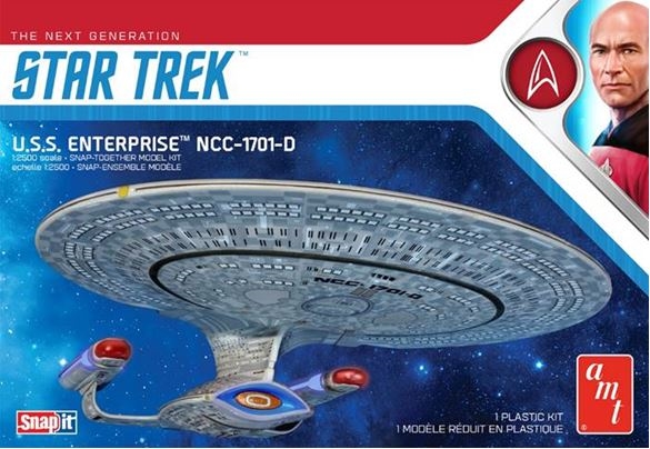 AMT Star Trek U.S.S. Enterprise-D (Snap) 2T 1/2500 (Level 2) AMT1126M/12