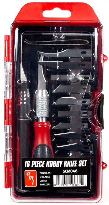 AMT 16 Piece Hobby Knife Set SCM046