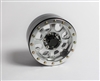 APS 1.9" Aluminum Beadlock Wheels(4) Silver 8-Spokes for Crawlers