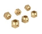 APS Brass Heavy Duty Hex Wheel Hubs(6) for TRAXXAS TRX-6