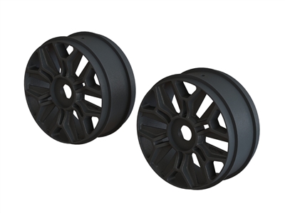 ARRMA 1/8 BUGGY WHEEL (BLACK/2PCS) #AR510120