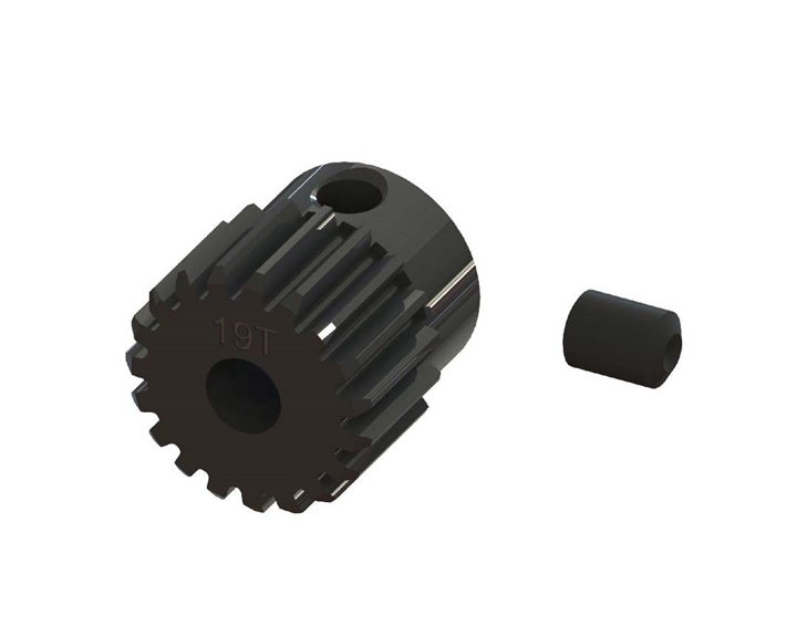 193205 Arrma 0.5 Mod Steel CNC Pinion Gear (3.2mm Bore) (19T) ARA2032
