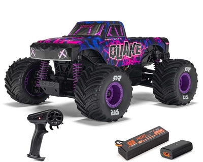 Arrma 1/16 QUAKE GROM Brushed 4x4 RTR (B&C Incl) Purple, ARA2137T3