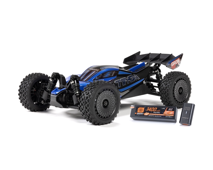 Arrma TYPHON GROM 223S BLX Brushless 4X4 Small Scale Buggy RTR with Battery & Charger, Blue - ARA2306ST2