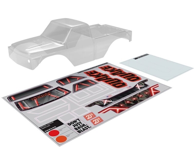 Arrma QUAKE Clear Body (inc decals/window masks) ARA-2870