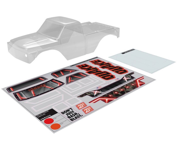 Arrma QUAKE Clear Body (inc decals/window masks) ARA-2870