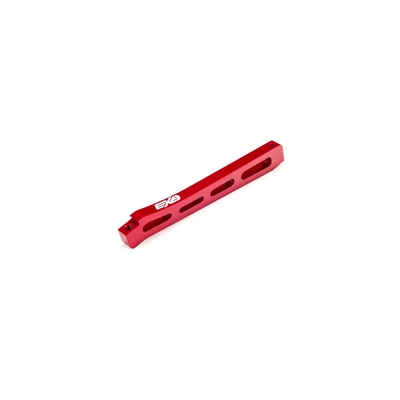 Front Center Chassis Brace Aluminum 118mm Red ARA320565