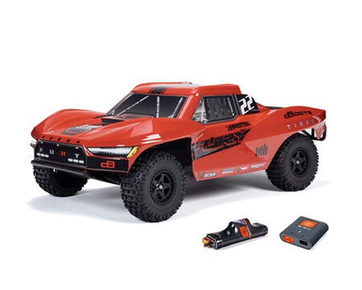 Arrma 1/10 FURY MEGA 550 2WD Short Course Truck RTR with Battery & Charger, Red - ARA3221ST1