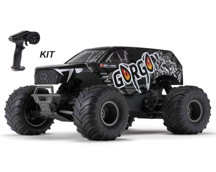 Arrma 1/10 GORGON 4X2 MEGA 550 Brushed Monster Truck Ready-To-Assemble Kit - ARA3230SKT1