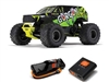 Arrma 1/10 GORGON 4X2 MEGA 550 Brushed Monster Truck RTR with Battery & Charger, Yellow - ARA3230ST1