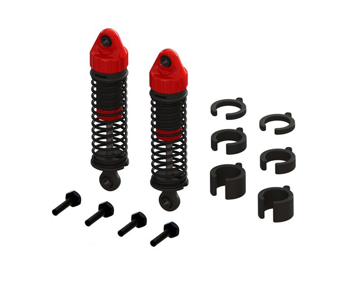 ARA330806 Shock Set, 58mm Length, 300cSt Oil (2): GROM