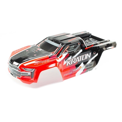 Kraton 6S BLX Painted Decaled Trimmed Body (Red) ARA406156