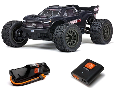 Arrma Vorteks 4X2 BOOST 1/10 Electric RTR Stadium Truck (Gun Metal) w/SLT2 2.4GHz Radio, Battery & Charger