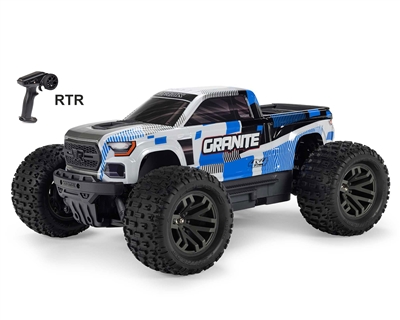 Arrma 1/10 GRANITE 4X4 RTR Brushed Monster Truck, Blue - ARA4202V4T2