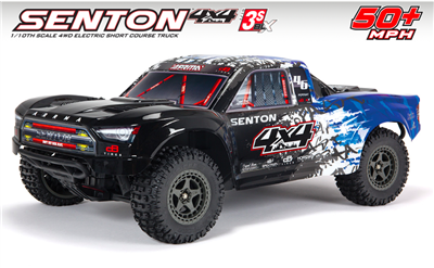 SENTON 4X4 3S BLX Brushless 1/10th 4wd SC Blue ARA4303V3T1