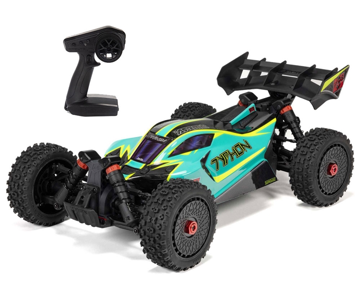 Arrma 1/8 TYPHON 223S DSC 4X4 RTR Brushless Buggy, Green - ARA4306V4T1