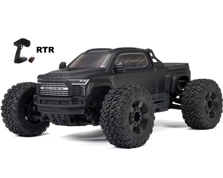 Arrma 1/10 BIG ROCK 223S DSC 4X4 RTR Brushless Monster Truck, Black - ARA4312V4T1