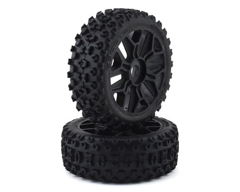 AR550057 2HO Tire Set Glued Black (2) ARA550057