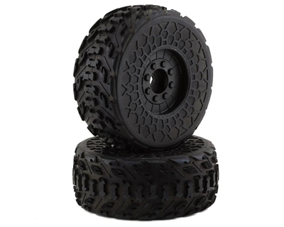 Arrma Fireteam 6S BLX Pre-Mounted dBoots Tires (Black) (2) w/17mm Hex