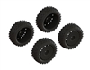 ARA550114 dBoots '2-HO' Tire Set Glued (Black) (2 Pairs)