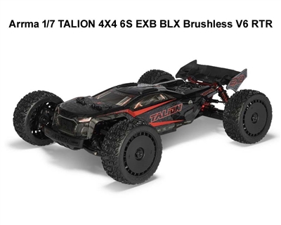Arrma 1/7 TALION 4X4 6S EXB BLX Brushless V6 RTR - Black -