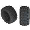 AR550050 Backflip LP 4S Tire 3.8 Glued Black (2) ARAC9468