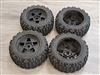 Pre-Owned AR550050 Backflip LP 4S Tire 3.8 Glued Black (4) ARAC9468