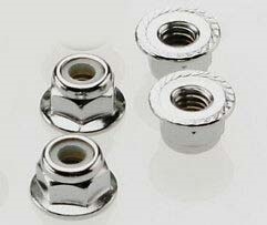 AR708008 Flanged Nyloc Locknut 4mm Silver (4) ARAC9699