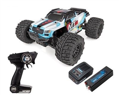 Team Associated 1/8 Rival MT8 4X4 Monster Truck RTR, Teal LiPo Combo - ASC20521C