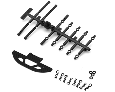 Team Associated RC28R Front Bumper & Body Mounts Set - ASC21645