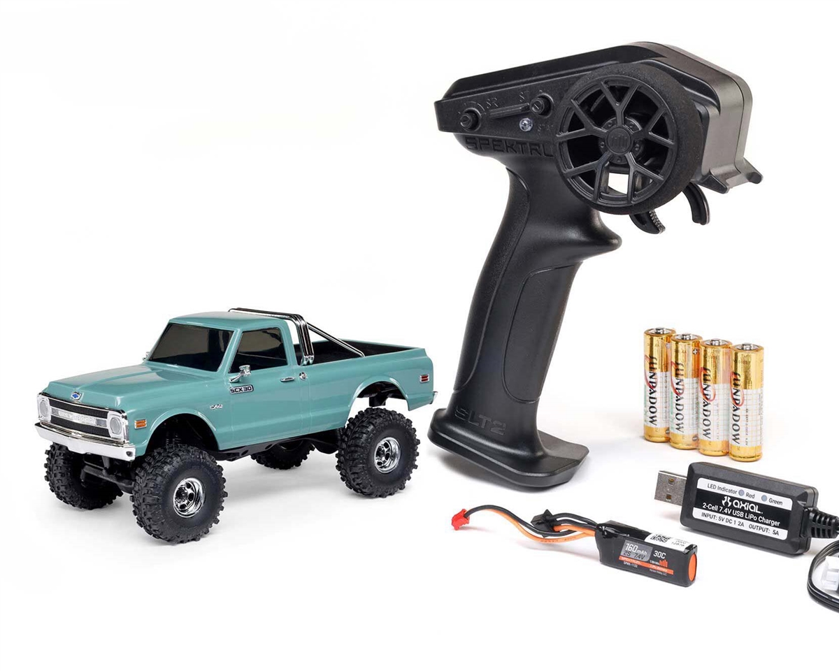Axial 1/30 SCX30 Chevrolet K10 Brushed 4x4 RTR (B&C Incl) Green