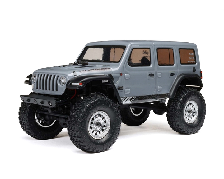 1/24 SCX24 2019 Jeep Wrangler JLU CRC 4X4 RTR Brushed Rock Crawler (Battery & Charger Included), Gray - AXI00002V3T3