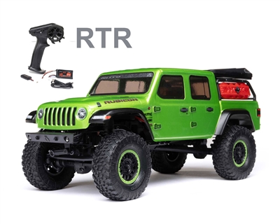 Axial 1/24 SCX24 Jeep JT Gladiator 4X4 RTR Brushed Rock Crawler (Battery & Charger Included), Green - AXI00005V2T3