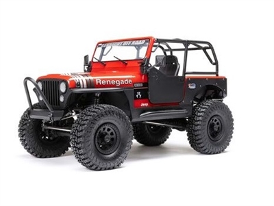 1/10 SCX10 III Jeep CJ-7 4WD Brushed RTR, Red - AXI03008T1
