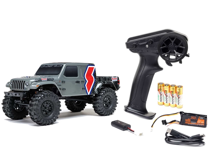 Axial 1/24 SCX24 Summit Racing Jeep Gladiator (B&C Incl) - Grey - AXI-2324