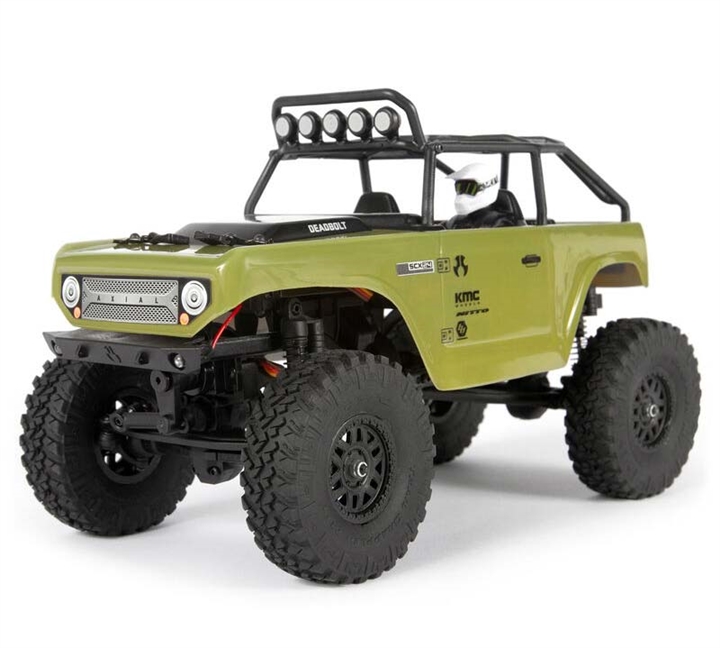 SCX24 Deadbolt 1/24th Scale Elec 4WD - RTR, Green AXI90081T2