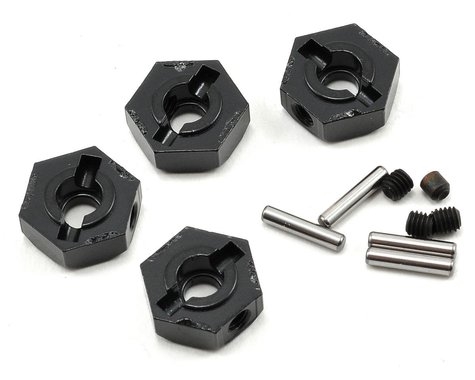 AX30427 Aluminum Hub Narrow 12mm Black (4) AXIC3042