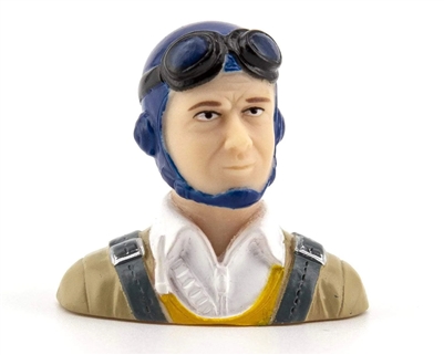 37mm (1.4") Civil Pilot Figure - Blue - BCT5032-012