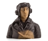 72mm (2.8") WWII British Pilot Figure - Brown, BCT5032-015