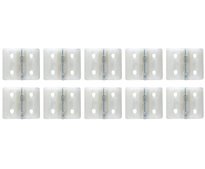 27mm x 36mm Nylon Pinned Hinges - White (10 Pack) BCT5044-014