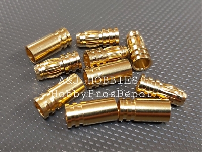 5mm Gold Bullet ESC and Motor Connectors (5 Pairs)