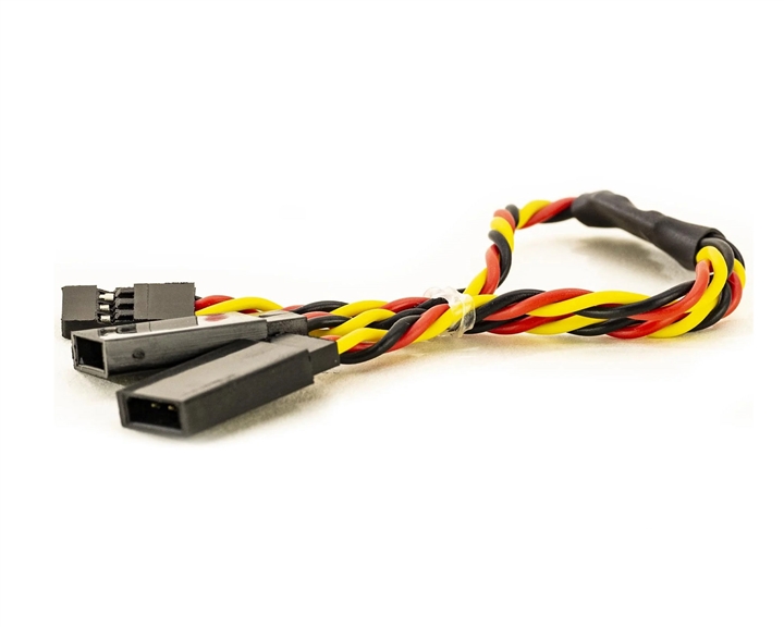 150mm (6") Servo Y Extension Twisted Cable - BCT5076-036