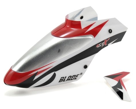 Blade Complete Canopy w/Vertical Fin (White) (mSR X) BLH3218